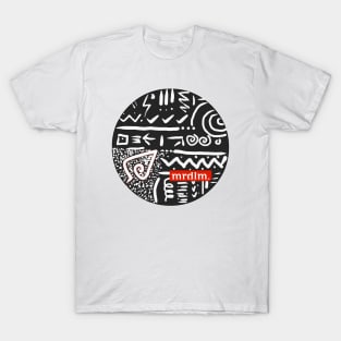 Circle tribal sketching T-Shirt